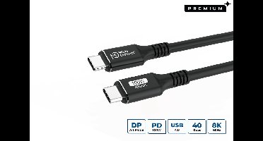 Microconnect USB4CC3 USB-kabel USB4 Gen 3x2 3 m USB C Zwart