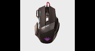 Gaming muis met draad /Gaming mouse met draad kleur Zwart- grijs
