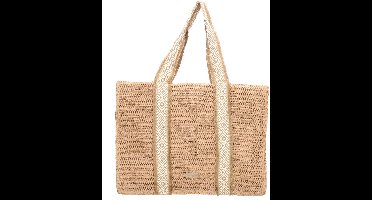 Beagles Ibiza Shopper - Riet - Strandtas - Vakantie - Schoudertas - Dames - Tote Bag - Dames Tas - Natuur