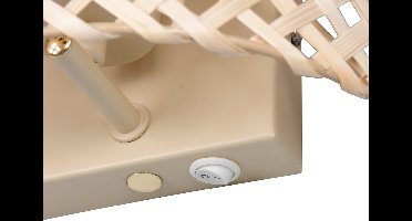 LED Wandlamp - Trion Vynx - 1 Lichtpunt tot 25 Watt - E27-fitting - Flexconnect Ready - IP20 - Beige - Metaal