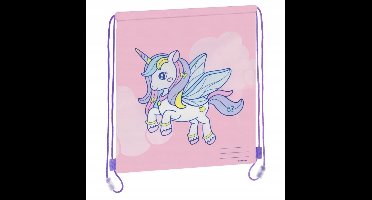Starpak Tas Unicorn Roze 39x33 cm - Schooltas/Gymtas
