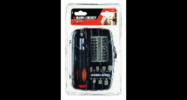 Black+Decker A7062 Serie - Schroevendraaierset - 40-delig - Ratelsysteem - Ergonomische Handgreep - Inclusief Etui