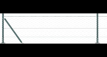 vidaXL - Hekpaal. - Groen