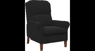 vidaXL - Fauteuil - Zwart - Fluweel