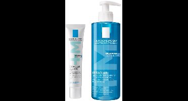 La Roche-Posay Effaclar routine - Effaclar Duo+M Dagcrème 40ml + Zuiverende Gel 400ml - voor vette, onzuivere huid met neiging tot acne - Anti-puistjes routine bundel
