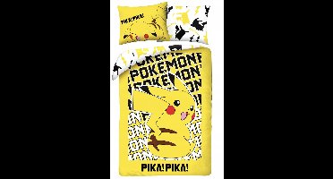 Pokemon Dekbedovertrek - 140 x 200 - Polyester - Bijpassend kussensloop 70 x 90cm