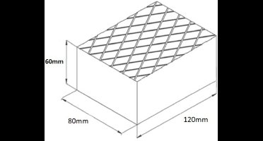 Rubberblokken - Set van 4 – 120x80x60 mm, Massief Geprofileerd Rubber, Voor Alle Hefplatforms