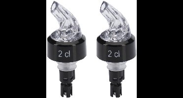 Westmark 2 doseer-/maatschenktuiten, portioneerder, dosering per tuit: 2 cl, kunststof, auto-pour, transparant, 992022EG