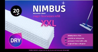 NIMBUS Magic Vloerdoekjes Navulling XXL - 10 x 20 stuks - Voordeelverpakking