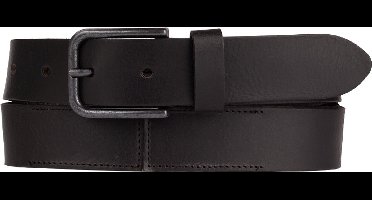 Petrol Industries Riem Heren - Broekriem - Verstelbaar - Leer - Zwart - 95 cm