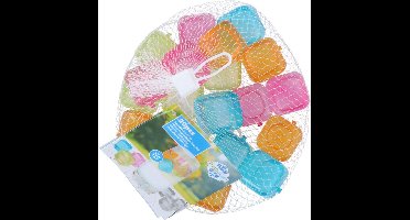 IJsblokjes vierkant 20 stuks in netje (1 stuk) assorti