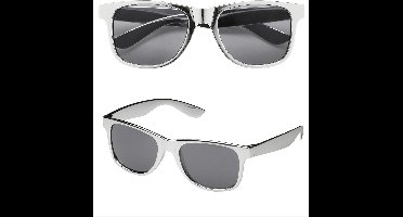 Widmann Patser Bril - Zilveren bril voor carnavalskleding en verkleedkleding