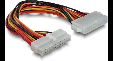 ATX 24-pins (m) - ATX 24-pins (v) voeding verlengkabel - 0,45 meter