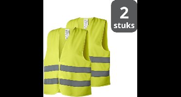 Gele Veiligheidshesjes met Reflectie - 2 Stuks - Veiligheidsvesten