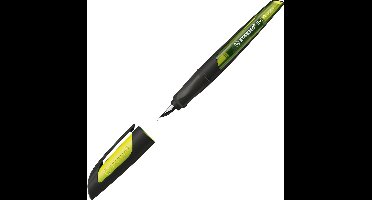 STABILO EASYbuddy - Ergonomische Vulpen - Zwart/Lime - A Punt Voor Beginnende Vulpen Schrijvers