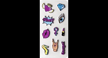 3D Stickers Meisjes - Set van 10 - Celly
