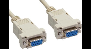 Seriële RS232 null modemkabel 9-pins SUB-D (v) - 9-pins SUB-D (v) - 2 meter