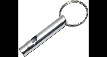 Sleutelhanger met fluitje - Zilver