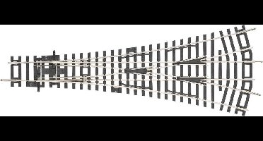 H0 Piko A-rails 55225 Driewegwissel 239.07 mm 1 stuk(s)