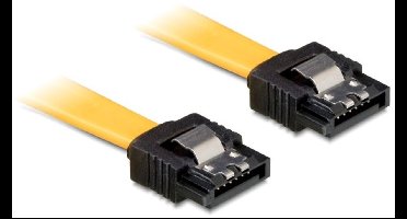 SATA datakabel - plat - SATA600 - 6 Gbit/s / geel - 0,20 meter