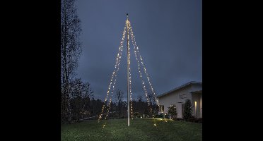 LED Vlaggenmastverlichting - 500 LEDs - Frosted - Amber 2200K - 8 meter - Kerstverlichting