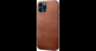 Casecentive - Leren Back case - iPhone 14 - bruin