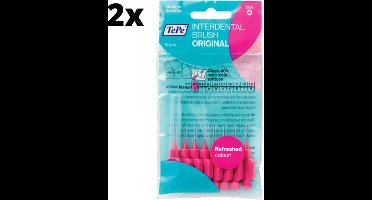 TePe Ragers Roze 0,4mm - 2 x 8 stuks - Voordeelverpakking