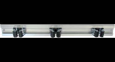 bezemklemhouder PRAX plaat+3 klemmen