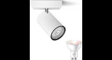 WiZ Kosipo Opbouwspot (Wit) - Wit en Gekleurd Licht - Wandspot of Plafondspot met 1 Lichtpunt - GU10 - Te bedienen via WiFi