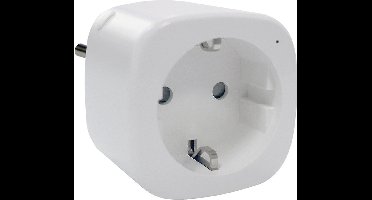 Denver SHP-100 - Slimme Stekker - Werkt met TUYA - WiFi - Smart Home Stopcontact - Amazon Alexa + Google home -Wit