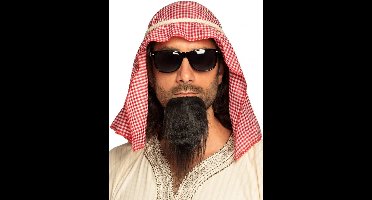 Set Sjeik hoofddoek, koord, partybril en sik