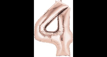 Amscan , ballon, Folie, roseGoud, , 40 cm