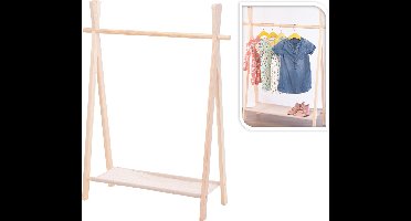 Relaxwonen - kledingrek voor kinderen - Uniek - stevige kwaliteit - inclusief schoenenplank - Kinderkledingrek