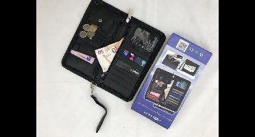 Travel Wallet de Luxe - Reisportomonee - reispapieren map - Leonardo travel wallet