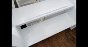 Antislip rubber trap strip zelfklevend 15m x 13,5mm Wit