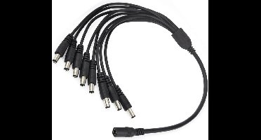 Led strip adapter kabel splitter in 8 delen - Plug & play splitterkabel - Zonder solderen - Zwart