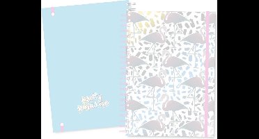 Pretty Paradise collegeblok A4 met elastiek