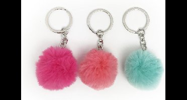 Summer fun sleutelhanger pompom klein