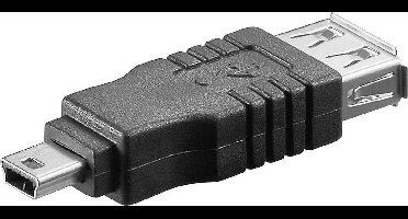 USB Mini B (m) - USB-A (v) adapter - USB2.0 / zwart