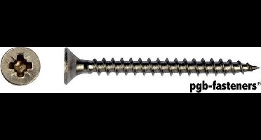 Pgb Spaanplaatschroef Rvs 5x70 Mm.