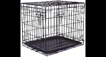 M-pets Bench - draadkooi- zwart-XS 46x30x35,6 cm