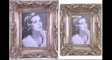 MadDeco - set - fotolijstje - polystone - zilver kleurig - nieuw - vintage - (set 1315)