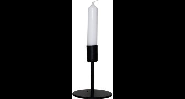 Housevitamin kandelaar /  kaarsenstandaard - kaarsenhouder zwart metaal 10cm hoog