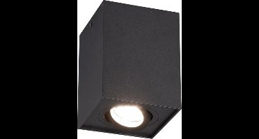 TRIO BISCUIT - Plafondlamp - Zwart mat - excl. 1x GU10 35W