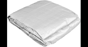 Luxe afdekzeil wit - 4x6 mtr - zeer sterk materiaal - bouwzeil -dekkleed - grondzeil