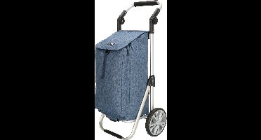 Boodschappentrolley Inklapbaar met Koeltas + Kantelbaar Handvat - Jeans