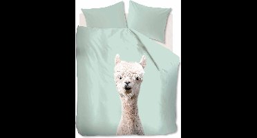 Ambiante Alpaca - Dekbedovertrek - Eenpersoons - 140x200/220 cm - Groen