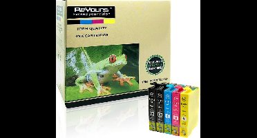 ReYours 18XL T1811 /2 /3/4 - Multipack zwart en kleur - compatible voor Epson T1816