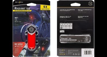 NITE IZE Radiant 125 Rechargeable Bike Light 53L - Red