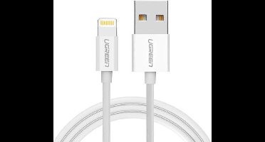 Ugreen - kabel - USB - Lightning MFI 2m 2,4A wit - (20730)